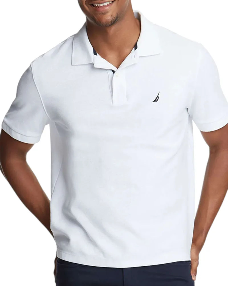 Nautica Ανδρική Μπλούζα Πόλο Κοντομάνικη Cabin Polo N1CR0110-908 Λευκό