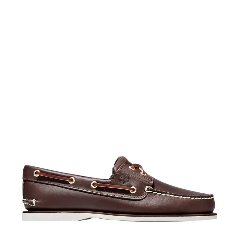 Ανδρικά ιστιοπλοϊκά παπούτσια Timberland TB174035214 CLASSIC BOAT SHOE BROWN ταμπά δέρμα