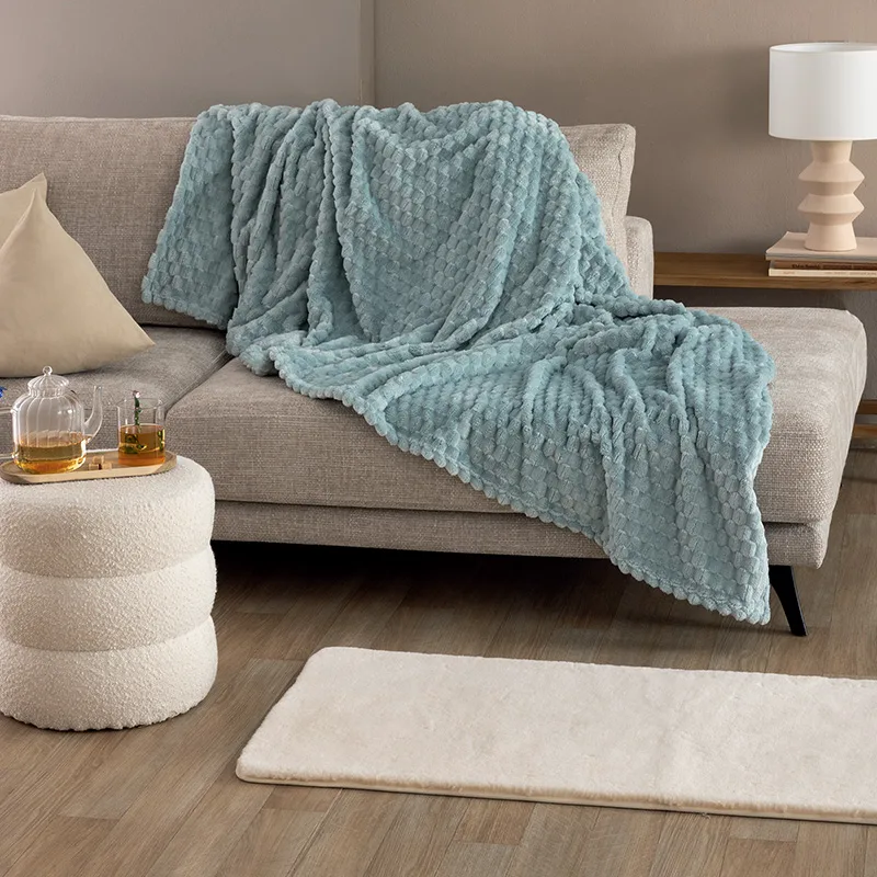 Κουβέρτα Fleece Μονή 160X220 Palamaiki Aster Jade (160x220)