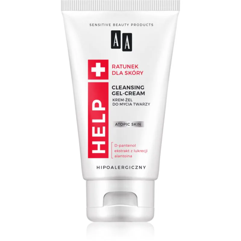 AA Cosmetics Help Atopic Skin καθαριστικό κρεμώδες τζελ για ξηρή και ατοπική επιδερμίδα χωρίς άρωμα 150 ml