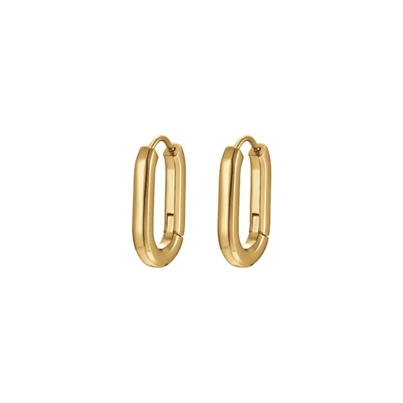 Γυναικεία Σκουλαρίκια Luca Barra OK1249 Χρυσό Ατσάλι 13x20mm