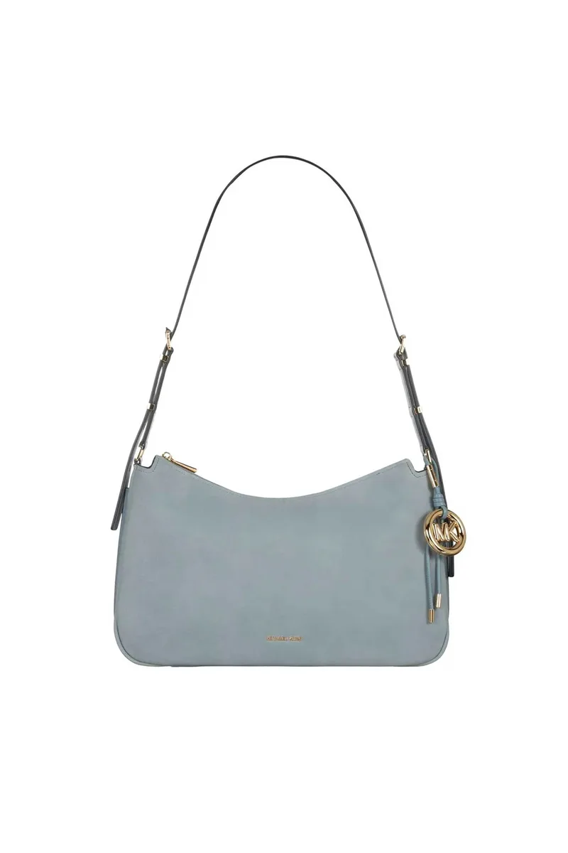 Michael Kors γυναικεία nubuck τσάντα hobo "Nolita Medium" - 30F5GY5M2L Μπλε Ανοιχτό