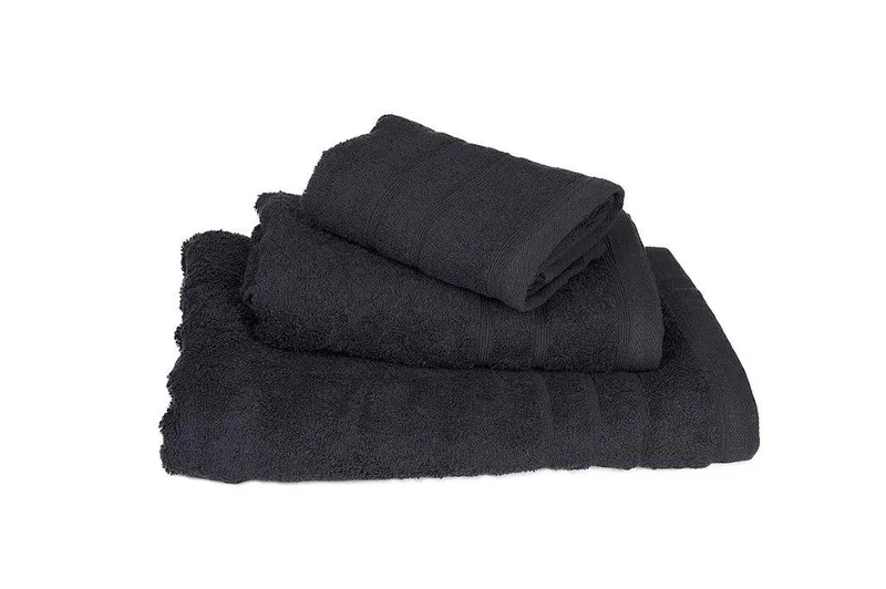 Πετσέτα Βαμβακερή Προσώπου 50x90εκ. Black 7333336-12 (Ύφασμα: Βαμβάκι 100%, Χρώμα: Μαύρο, Μέγεθος: Προσώπου) - KOMVOS HOME - 7333336-12
