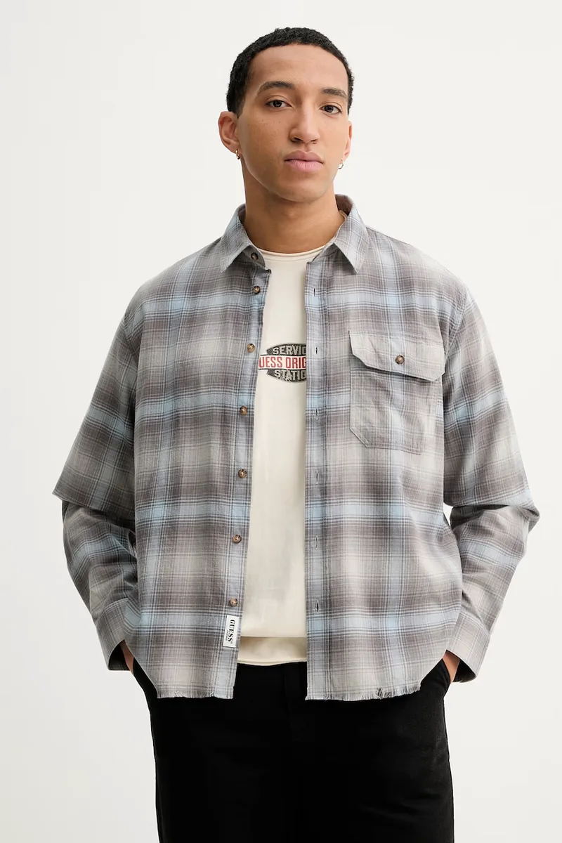 Βαμβακερό πουκάμισο Guess Originals