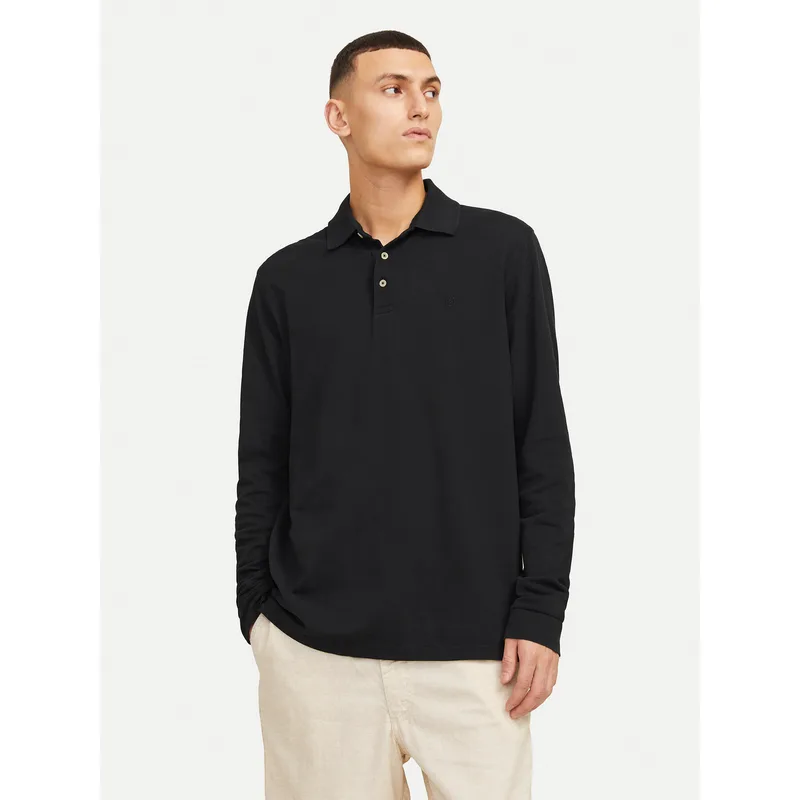 Jack & Jones Polo William 12269034 Μαύρο Regular Fit