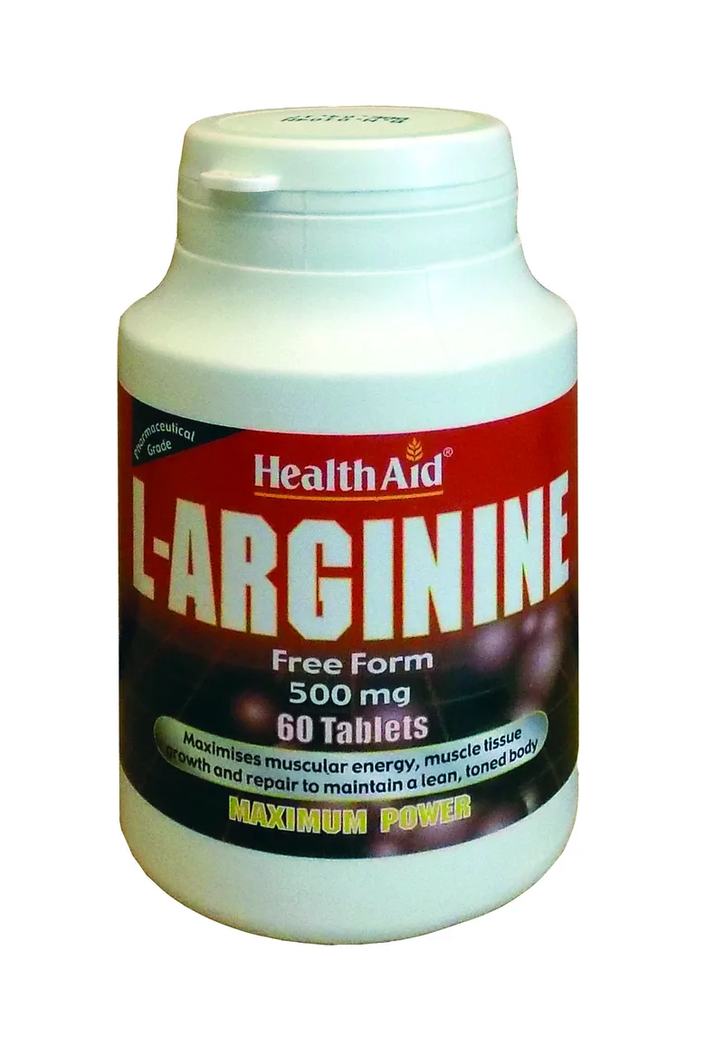 HEALTH AID L-Arginine 500mg 60 Ταμπλέτες