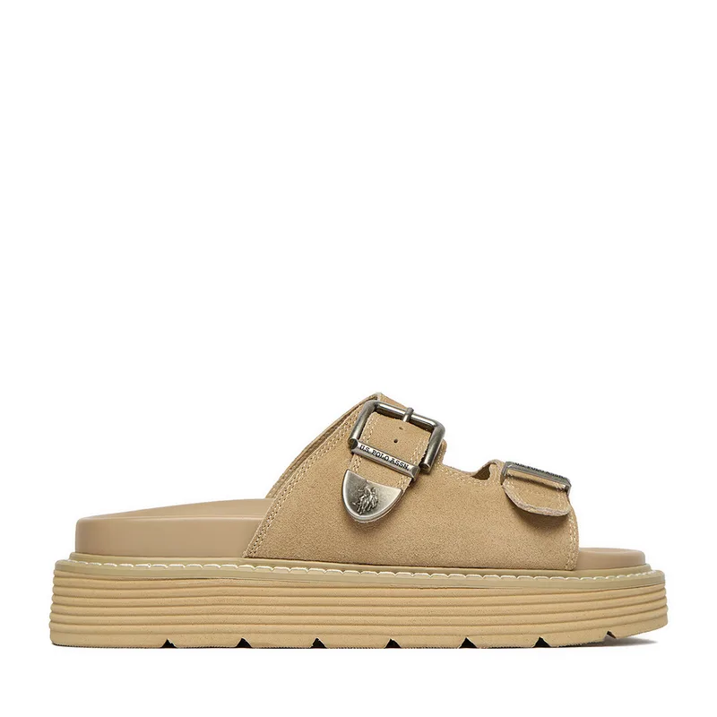 Παντόφλες U.S. Polo Assn. EO-TANIA001W/6S1 Μπεζ