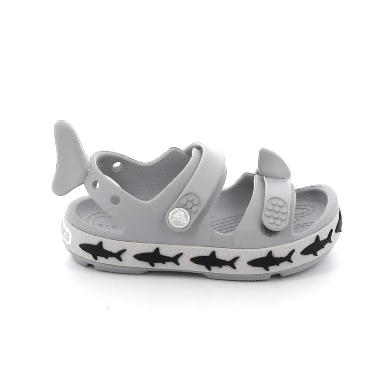Παιδικό Πέδιλο για Αγόρι Crocs Crocband Cruiser Shark Sandal T Χρώματος Γκρι 210031-007
