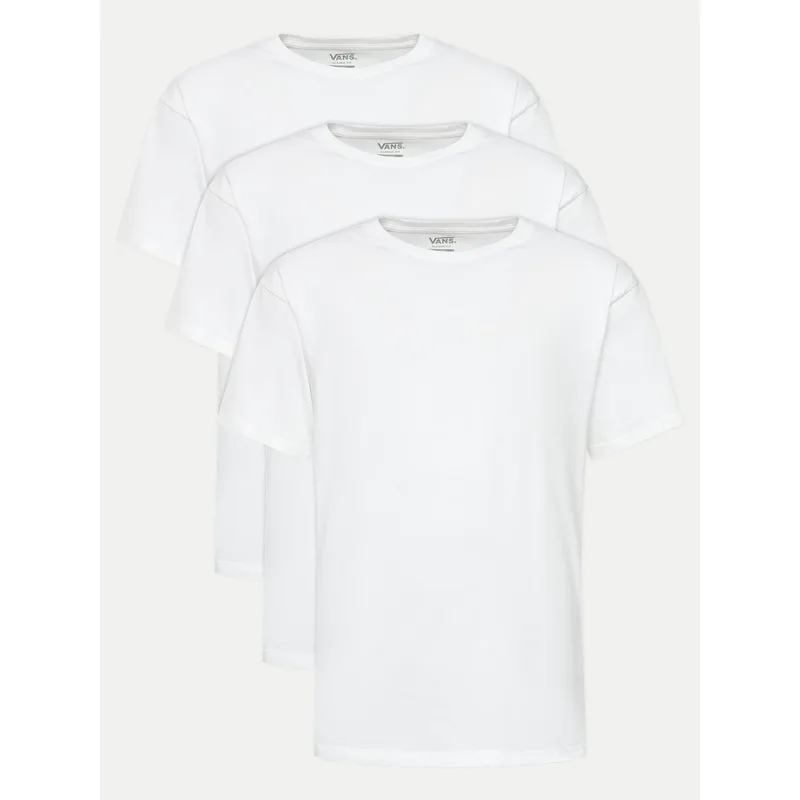 Vans Σετ t-shirts VN000KHD Λευκό Regular Fit