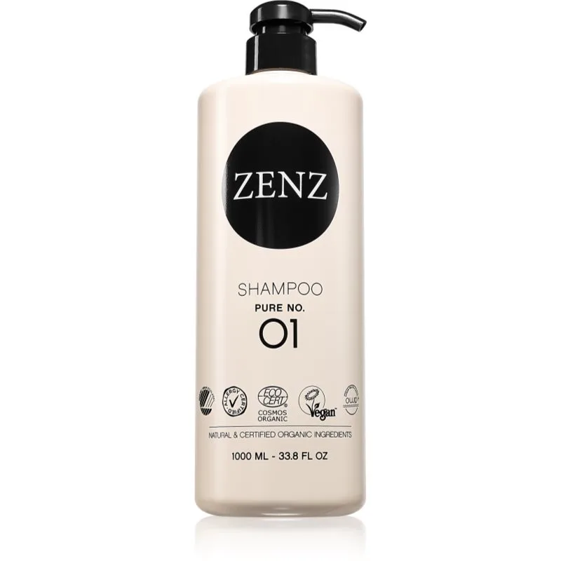ZENZ Organic Pure No. 01 ενυδατικό σαμπουάν χωρίς άρωμα 1000 ml