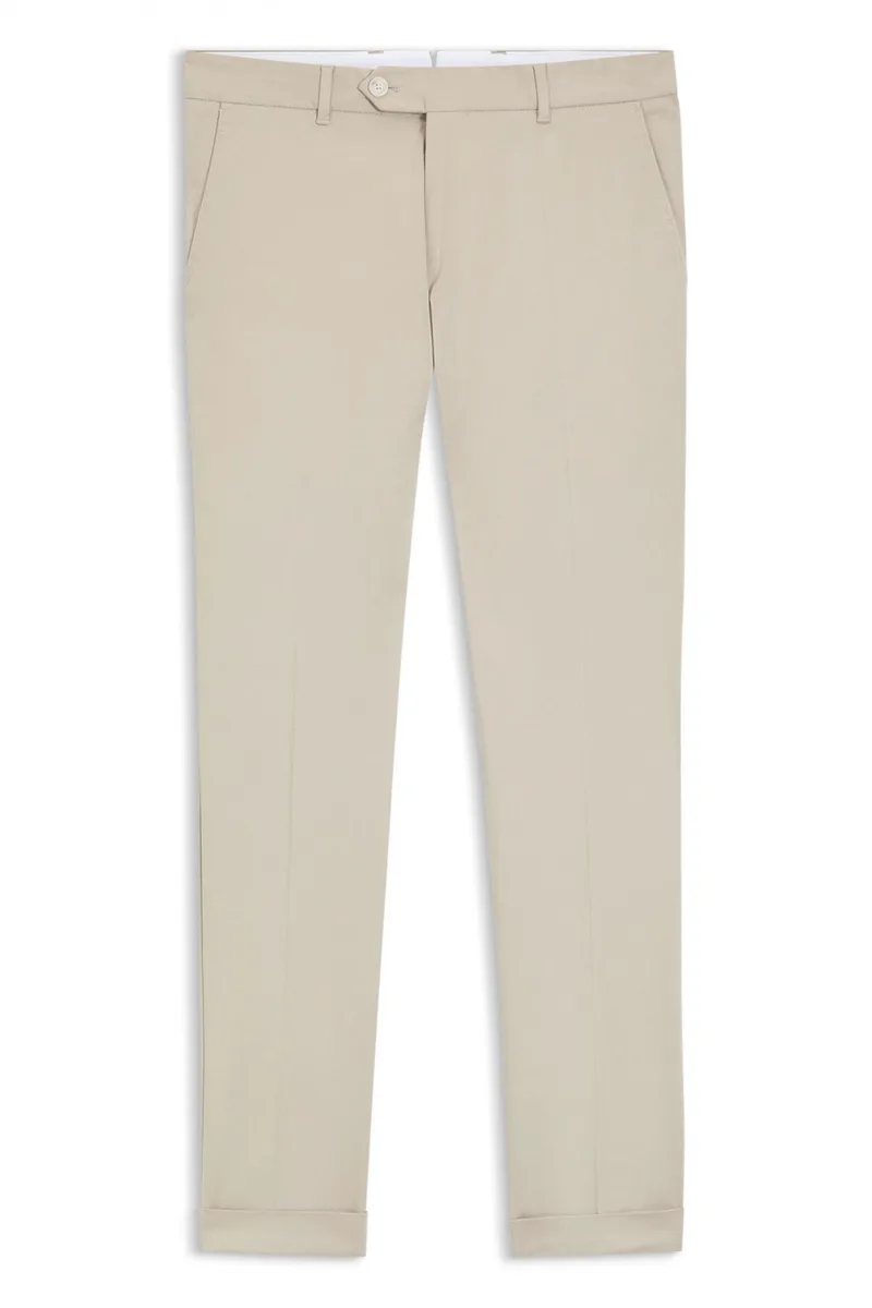 BOSS ΠΑΝΤΕΛΟΝΙ CHINO SLIM FIT C-GENIUS-TU-WG-261F ΜΠΕΖ