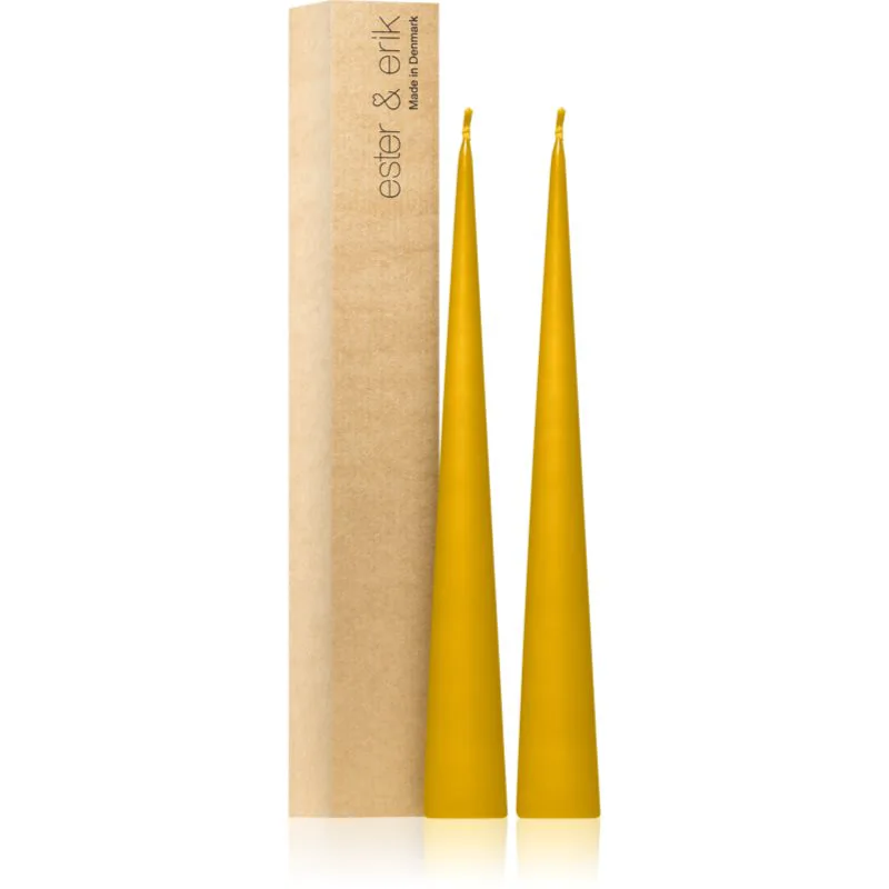 ester & erik cone candles honey balm (no. 43) διακοσμητικά κεριά 2x37 εκ