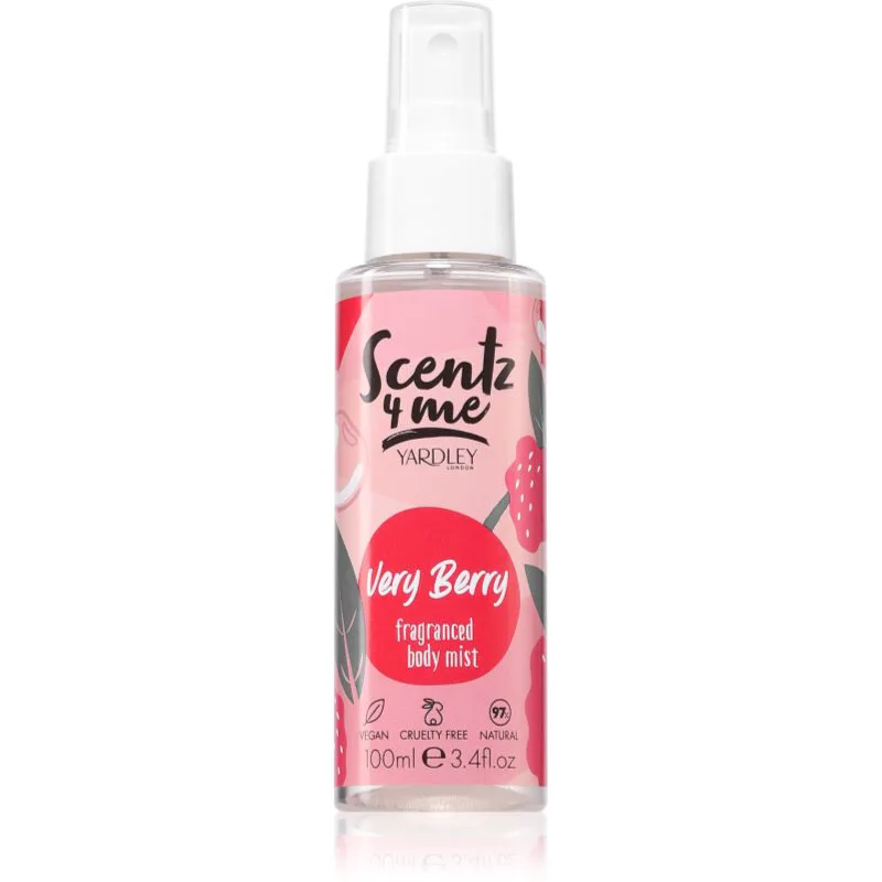 Yardley Scentz 4 Me Very Berry Mist για το σώμα για γυναίκες 100 ml