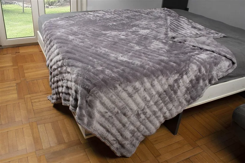 Κουβέρτα Fleece Μονή Dimcol 16 Grey 160X220