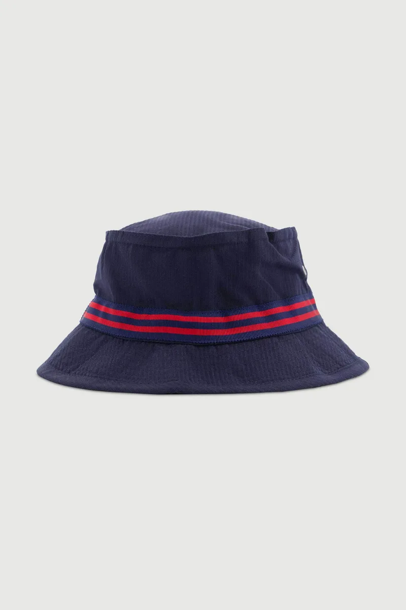 Hartford ανδρικό καπέλο bucket με contrast ribbon - BFA4405 Μπλε Σκούρο