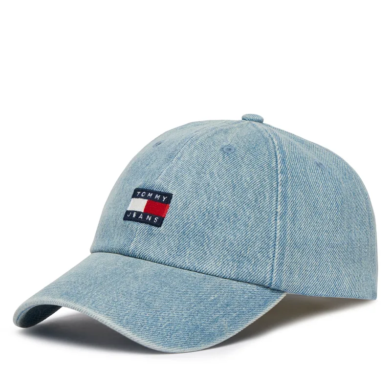 Καπέλο Jockey Tommy Jeans Tjm Heritage Denim Cap AM0AM14204 Μπλε
