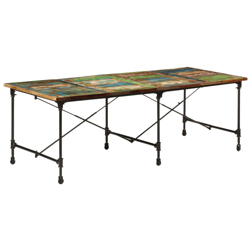 vidaXL Τραπεζαρία 220 x 90 x 77 εκ. από Μασίφ Ανακυκλωμένο Ξύλο
