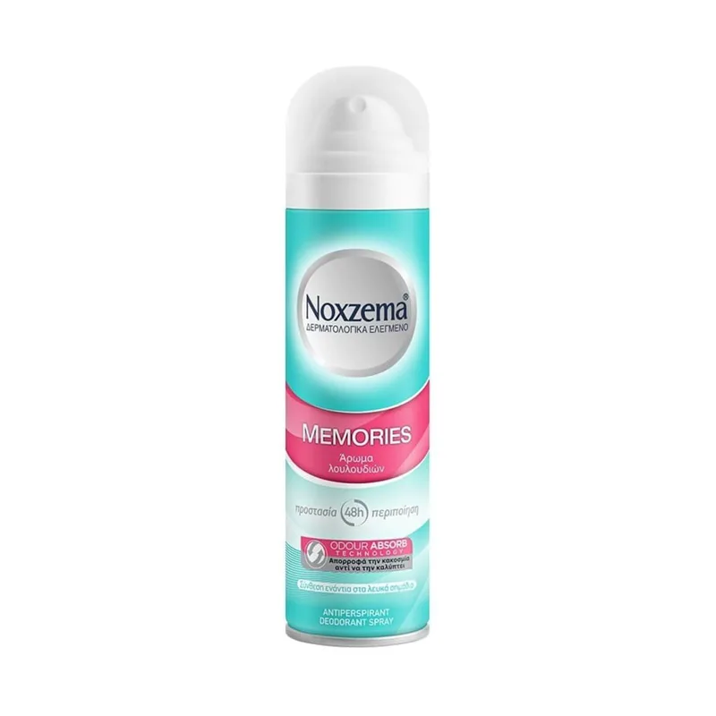 Noxzema Memories Spray Ευχάριστη Αίσθηση Φρεσκάδας 48h Προστασία και Περιποίηση με Άρωμα Λουλουδιών 150ml