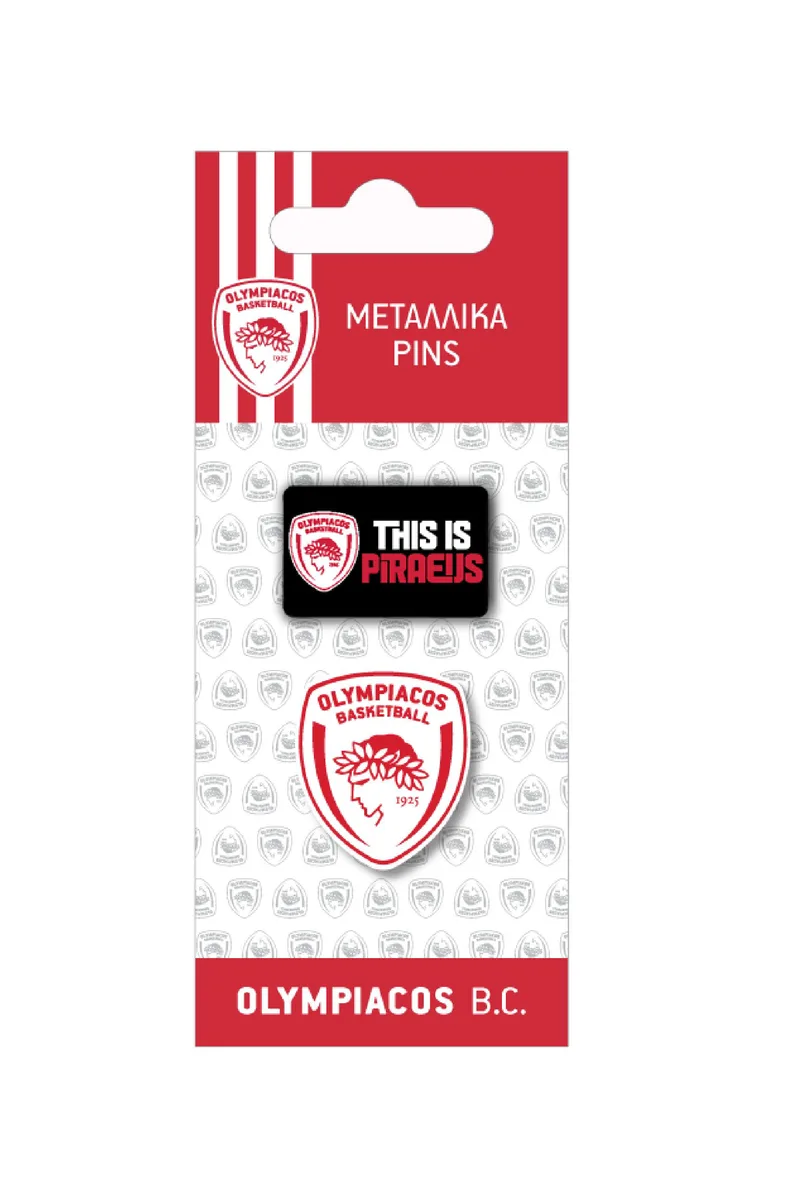 Pins μεταλλικά: Ολυμπιακός Μπάσκετ 1