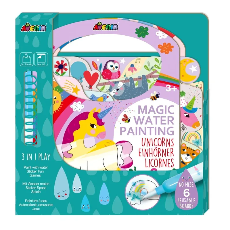 Avenir Scratch Magic Water Painting Unicorns Κωδ 60817 Παιδικό Εκπαιδευτικό Παιχνίδι 3+ Years 1 Τεμάχιο