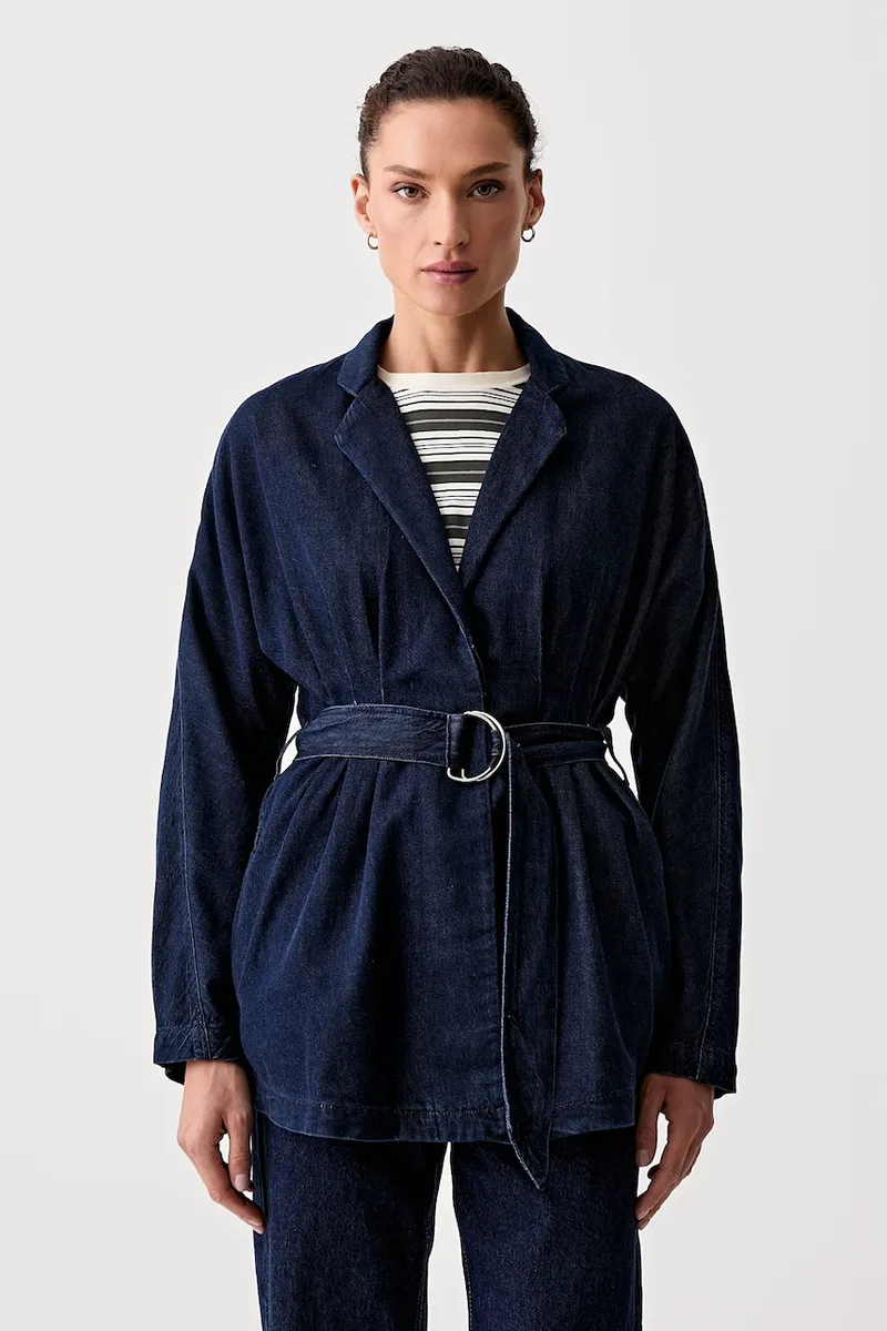 rag & bone μονόπετο σακάκι γυναικείο ντένιμ Mandi