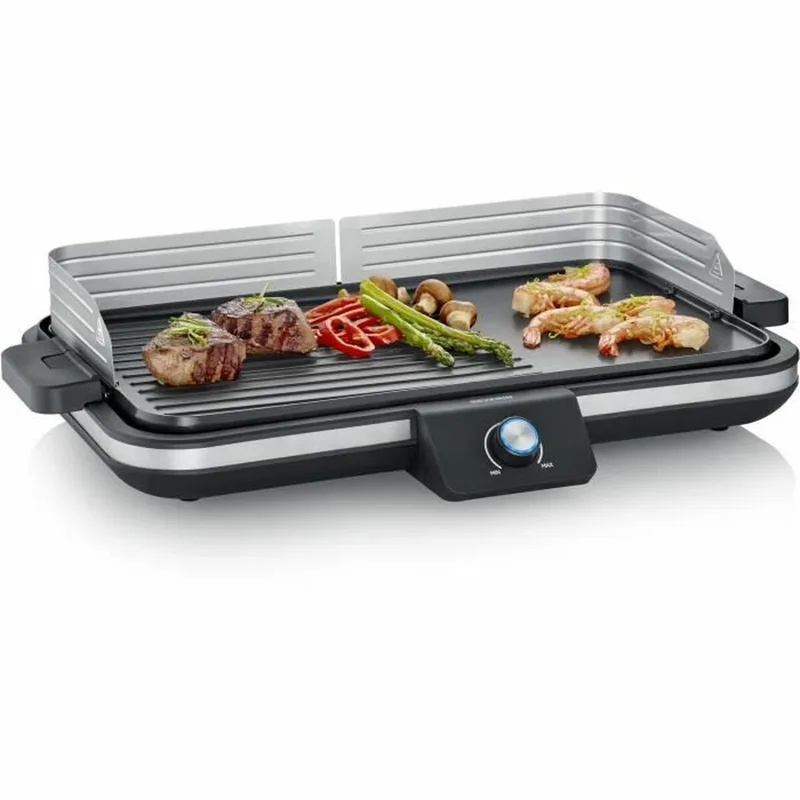 Severin Ηλεκτρική Ψησταριά Επιτραπέζια Plancha 2300W Mε Ρυθμιζόμενο Θερμοστάστη 50x30cm