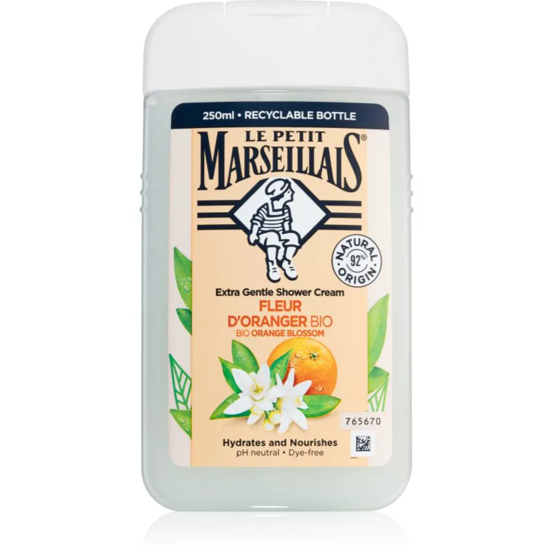Le Petit Marseillais Organic Πορτοκαλί Blossom κρεμώδες τζελ για ντους 250 ml