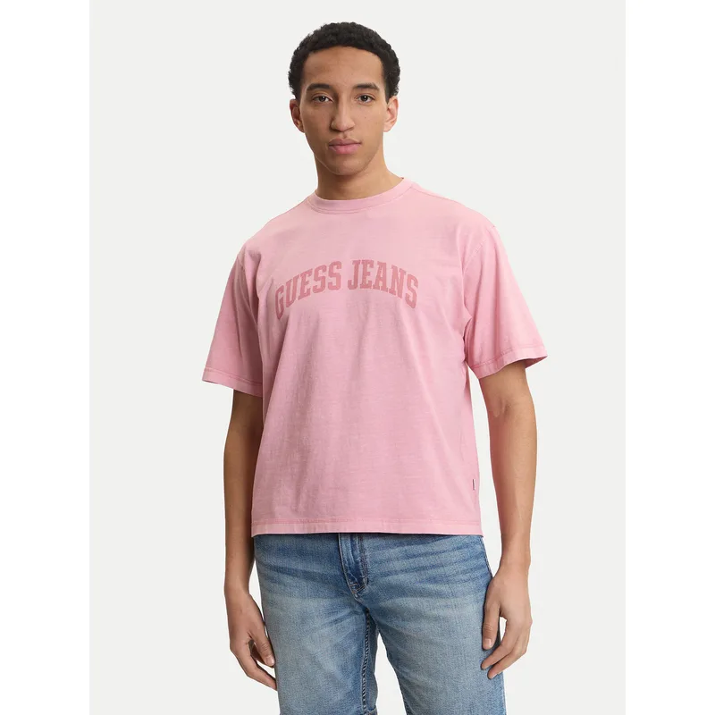 Guess Jeans T-Shirt M6GIB6 K8FQ4 Ροζ Regular Fit