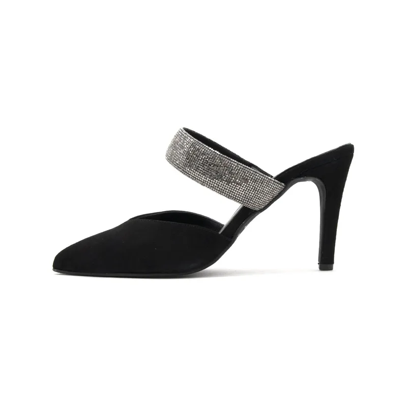 Mules Bacali Collection SUEDE HIGH HEEL MULES WOMEN
