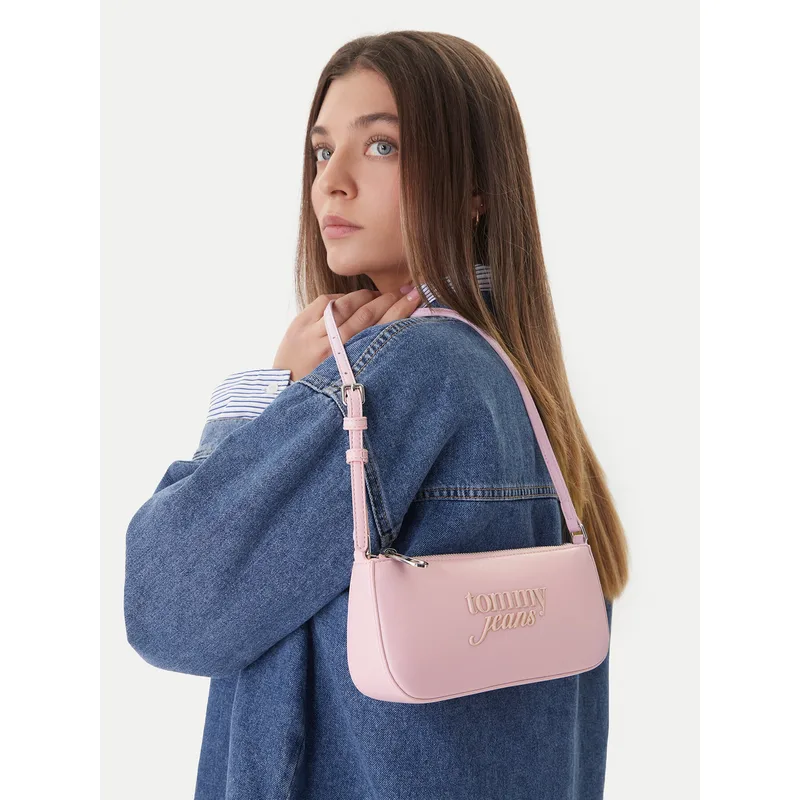 Τσάντα Tommy Jeans Tjw Must Shoulder Bag AW0AW18449 Ροζ