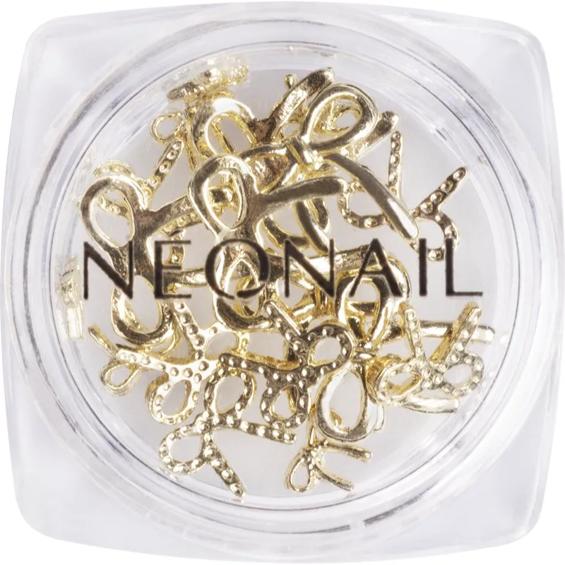 NEONAIL Nail Art 3D Bows διακόσμηση Για τα νύχια απόχρωση Χρυσό 1 τμχ