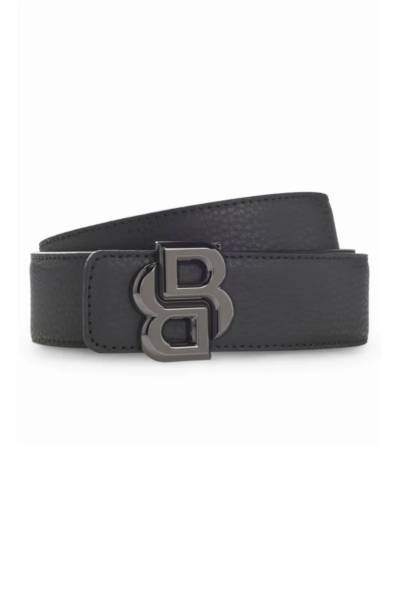 BOSS ΖΩΝΗ REVERSIBLE B-ICON-GR-ST_SR35 ΜΑΥΡΟ-ΚΑΦΕ