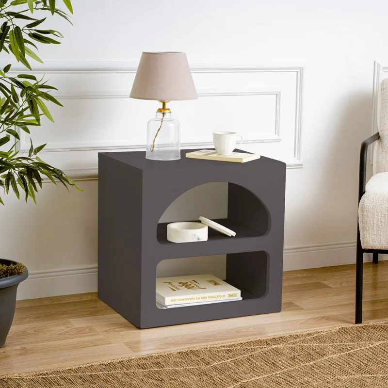 Κομοδίνο Lorin - Anthracite 125Gln1229 (50x50x40)