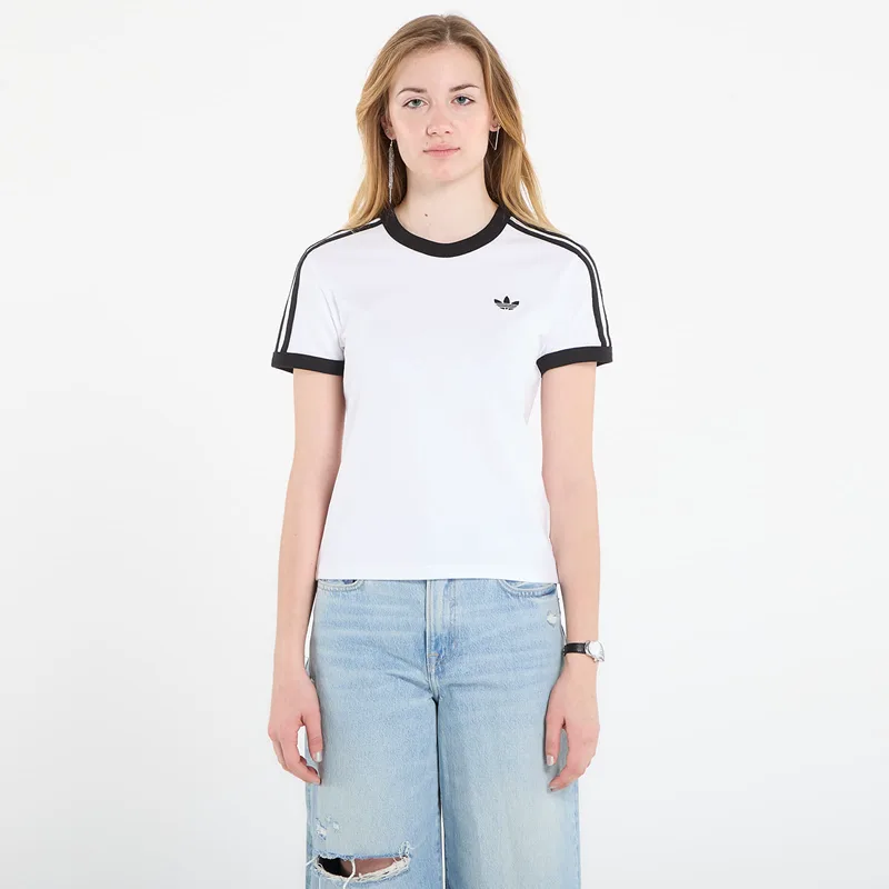T-shirt adidas 3 Stripes Slim T-Shirt White/ Black S
