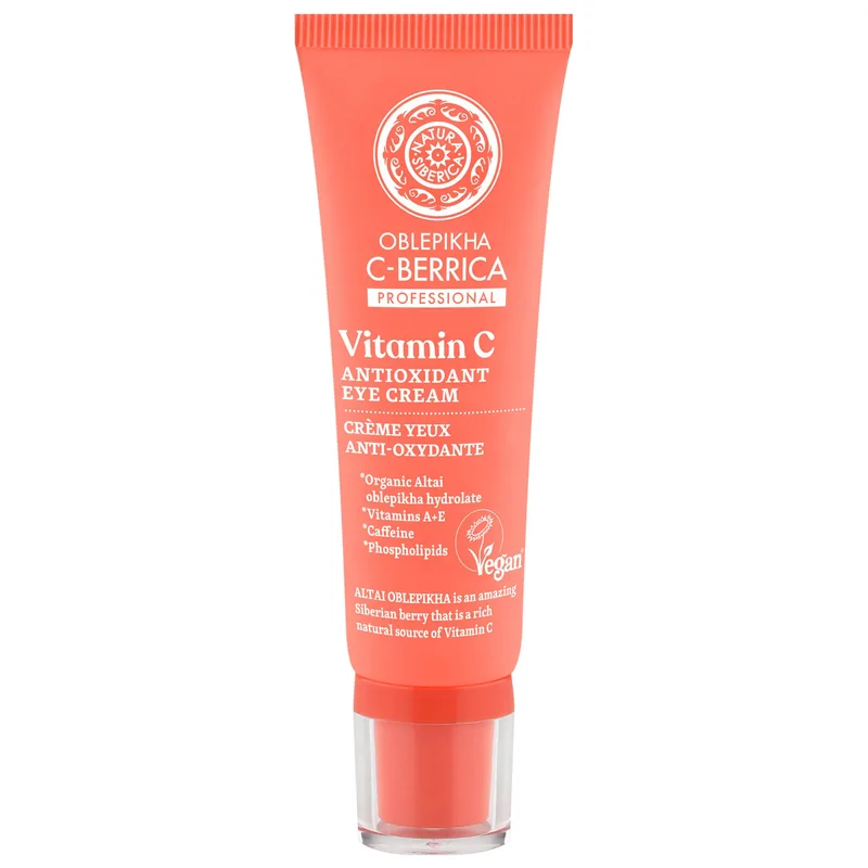 Natura Siberica Oblepikha C-Berrica Vitamin C Antioxidant Eye Cream Αντιοξειδωτική Κρέμα Ματιών με Βιταμίνη C Κατά των Μαύρων Κύκλων 30ml