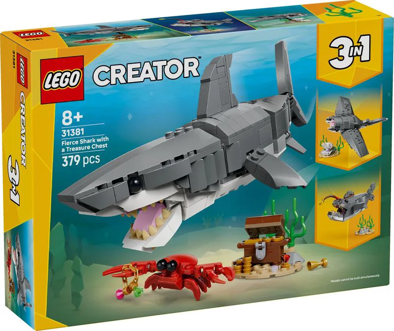 LEGO® Creator 3in1 Fierce Shark With A Treasure Chest (31381)