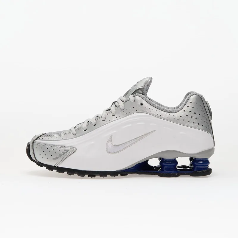 Sneakers Nike Shox R4 White/ White-Mtlc Silver-Deep Royal Blue-Black EUR 42