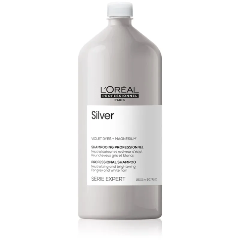 L’Oréal Professionnel Serie Expert Silver ασημένιο σαμπουάν για γκρίζα μαλλιά 1500 ml