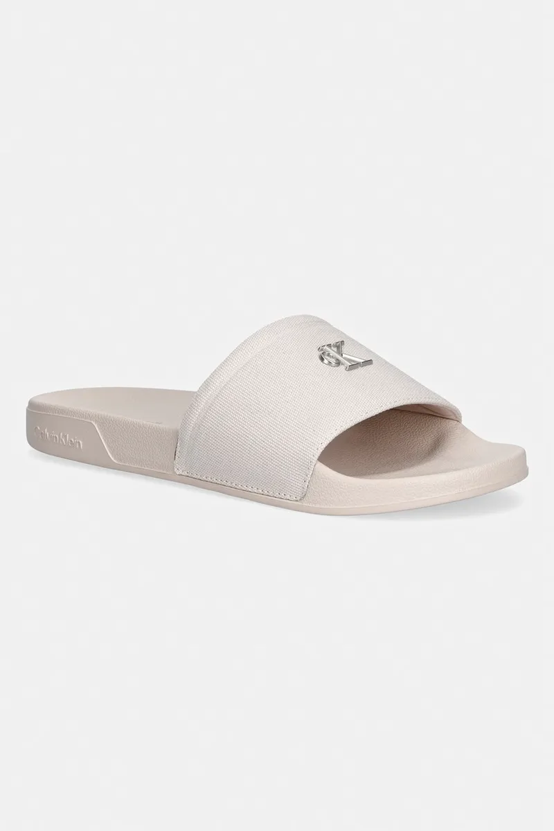Calvin Klein σαγιονάρες Γυναικεία ESS SLIDE CANVAS HDW