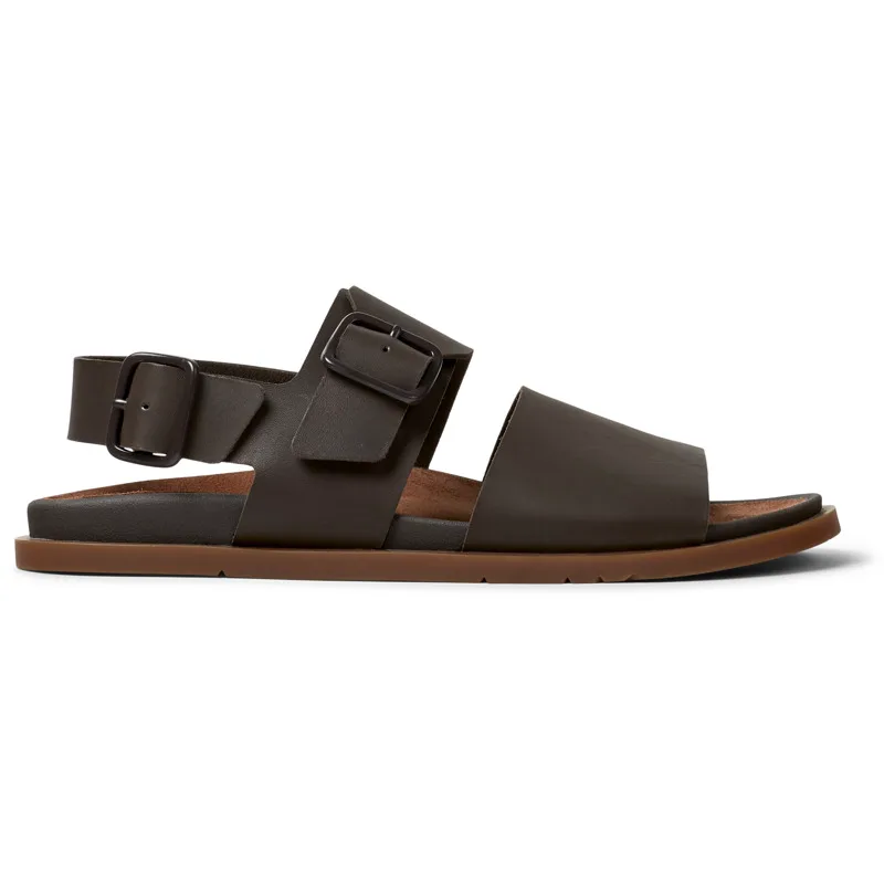 CAMPER Lluc Sandal - Πέδιλα Για Ανδρικα - Καφέ, Μέγεθος 44, Smooth leather