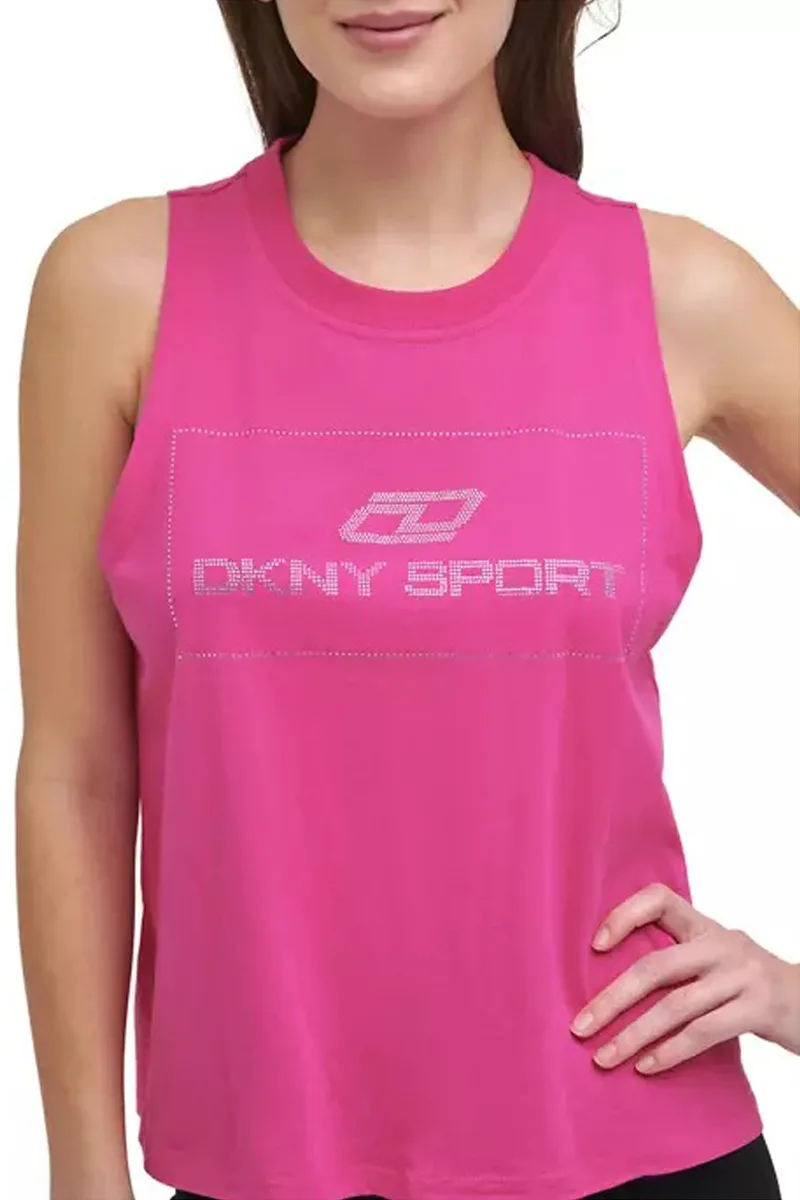 Μπλούζα Αμάνικη DKNY Sport Logo Με Στρας DP1T8118-8EE Γυναικείο