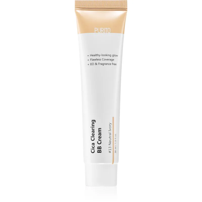 Purito Cica Clearing ΒΒ κρέμα με UVA και UVB φίλτρα απόχρωση 13 Neutral Ivory 30 ml