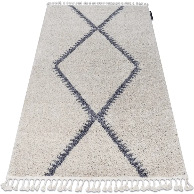 Χαλιά Rugsx Χαλί BERBER MEKNES B5910 κρέμα / γκρι 200x290 cm