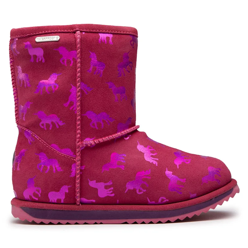 Μπότες Χιονιού EMU Australia Rainbow Unicorn Brumby K12373 Ροζ