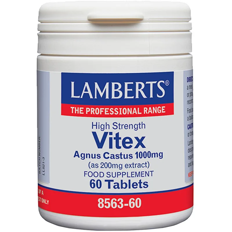 Lamberts Vitex Agnus-Castus Συμπλήρωμα Διατροφής Εκχυλίσματος Λυγαριάς με Αντιοξειδωτικές Ιδιότητες Κατά του Προεμμηνορρυσιακού Συνδρόμου 1000mg, 60tabs