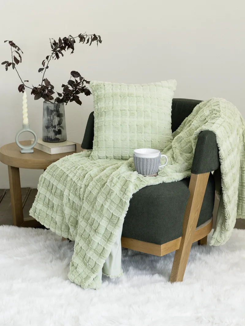 Κουβέρτα καναπέ Nima Weave Mint 130x170