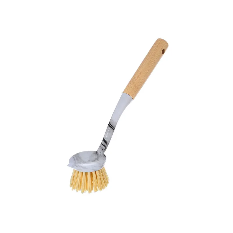 Estia Βούρτσα Καθαρισμού Πιάτων Χειρός Bamboo Essentials Marble Στρογγυλή