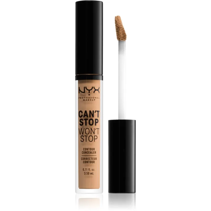 NYX Professional Makeup Can't Stop Won't Stop υγρό κονσίλερ απόχρωση 7.5 Soft Μπεζ 3.5 ml