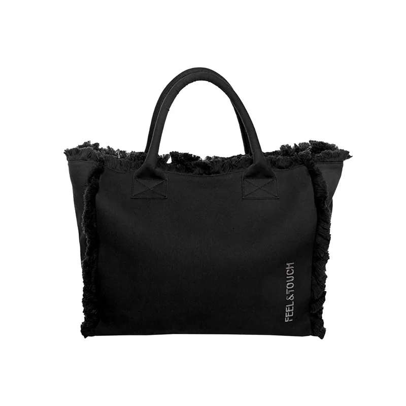 Τσάντα Θαλάσσης 40x35x20 Feel & Touch Caribbean Black