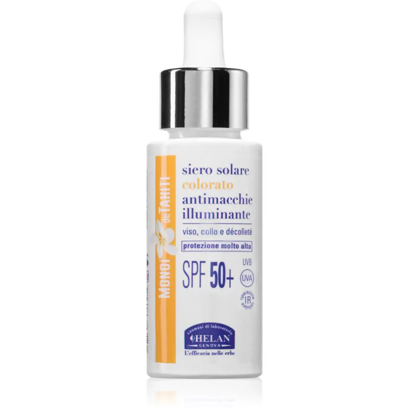 Helan MONOÏ de TAHITI Tinted Sun Serum λαμπρυντικό υγρό τονισμού SPF 50+ 30 ml